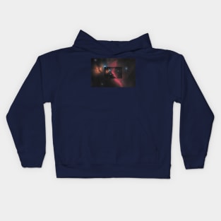 Horsehead and Flame nebula in constellation Orion Kids Hoodie